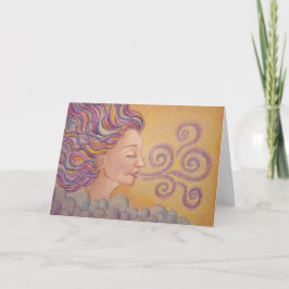 Cartão "Cosmic Breath" Greeting card