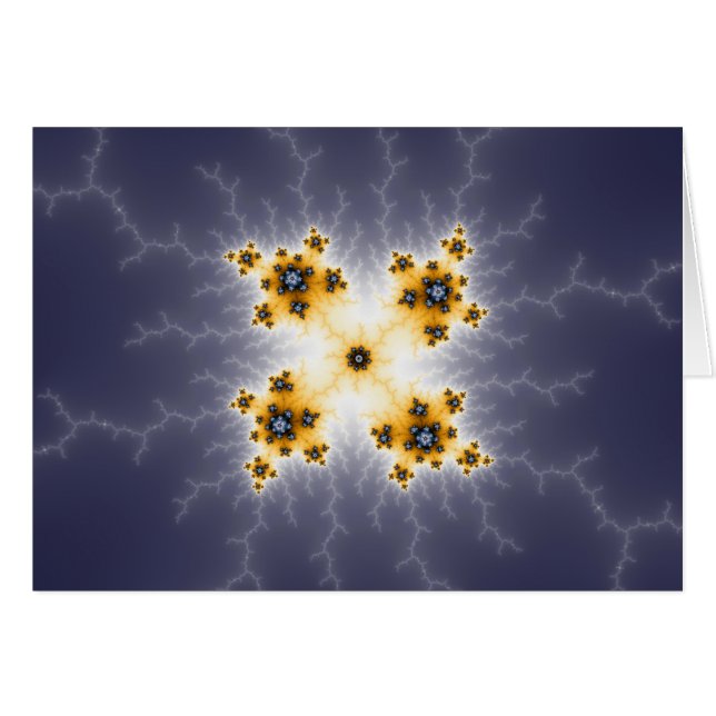 Cartão Cosmos - Placa Fractal (Frente Horizontal)