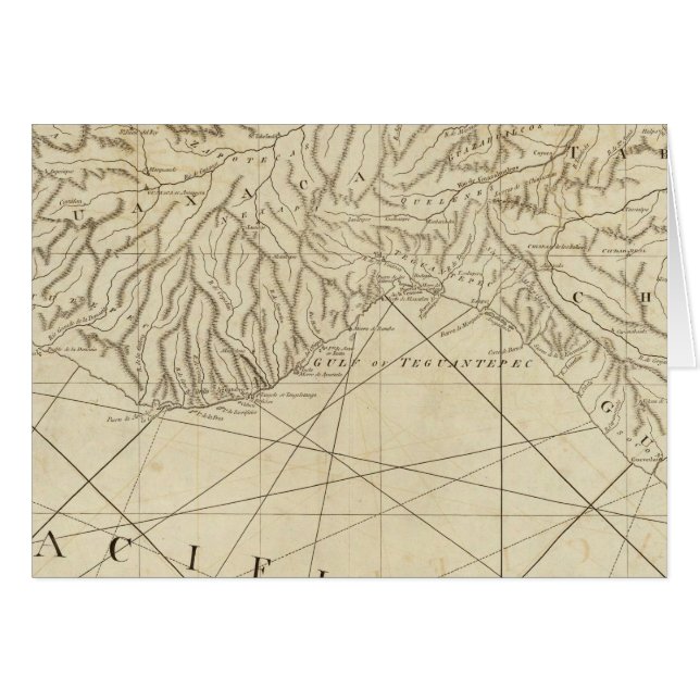 Cartão Costa da Nova Espanha de Neuva (Frente Horizontal)