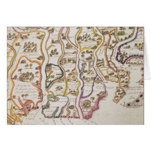Cartão Costa de África e do rio Gambia 1622