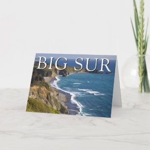 Cartão Costa de Big Sur   Califórnia   Feliz Aniversário
