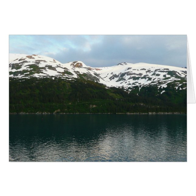 Cartão Costa do Alasca em Dusk (Frente Horizontal)