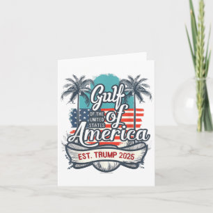 Cartão Costa Do Golfo Da América Funny Donald Trump 2025