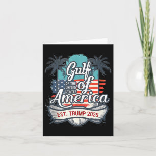 Cartão Costa Do Golfo Da América Funny Donald Trump 2025