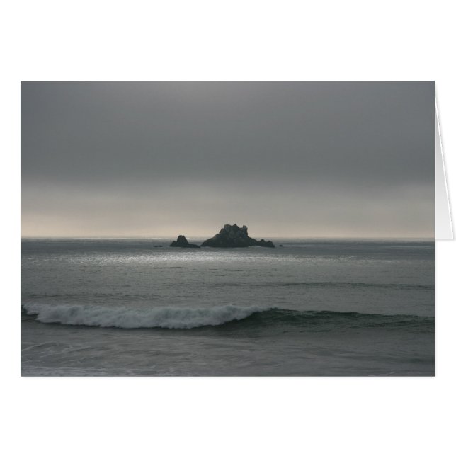 Cartão Costa do Oregon (Frente Horizontal)