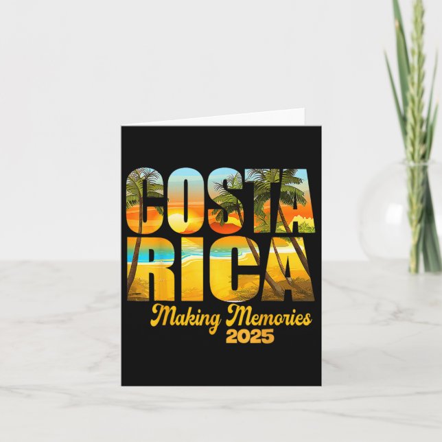 Cartão Costa Rica 2025 Criando Memórias Correspondência F (Frente)
