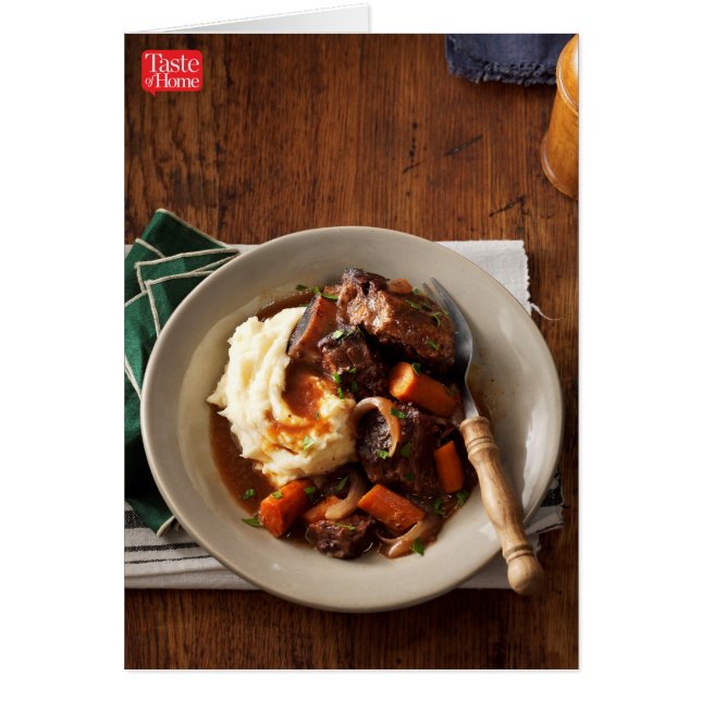 Cartão Costelas Curtas De Coker Lentas (Frente)