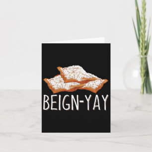Cartão Cota Beign-yay Para Um Byker Beignet