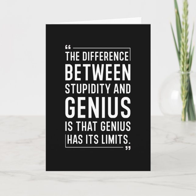 Cartão Cota de Estupidez (Frente)