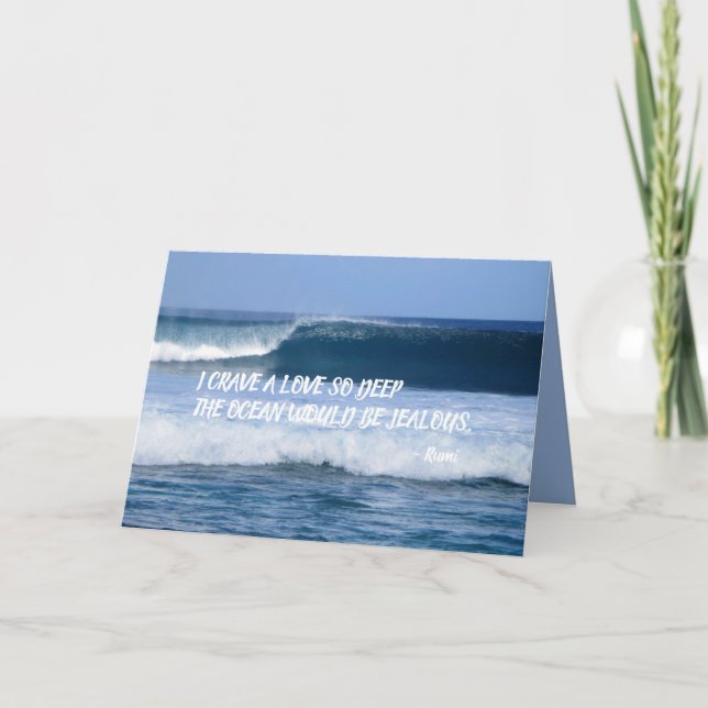 CARTÃO COTAÇÃO RUMI DE CRAVE DE AMOR PROFUNDO (Frente)