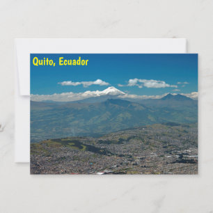 Cartão Cotopaxi e Quito