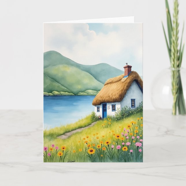 Cartão Cottage By The Loch View Card (Frente)