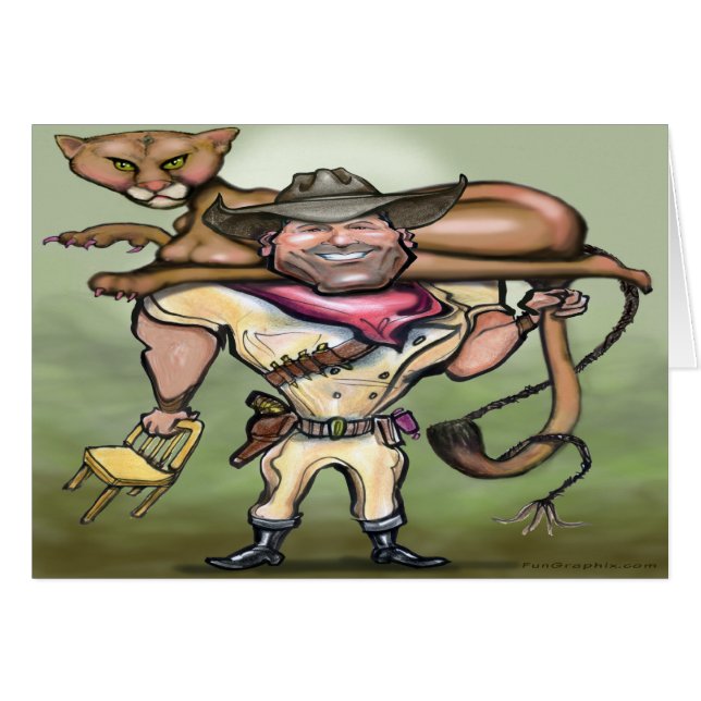 Cartão Cougar Trainer (Frente Horizontal)