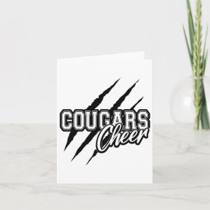 Cartão Cougars Animam-Se De Volta Para A Equipe De Chefia