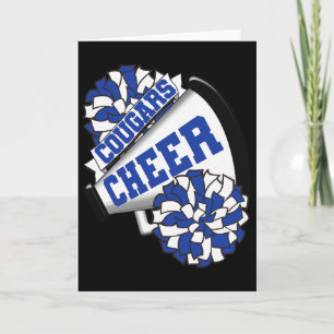 Cartão Cougars Cheer Ck Espírito de Torcida de Cheerleadi