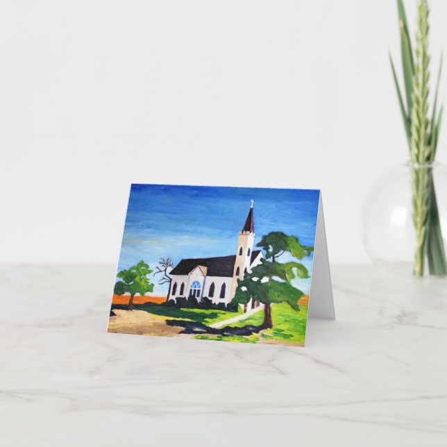 Cartão Country Church, Richland, Texas (Frente)
