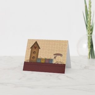 Cartão Country Primitive Shelf Note Card