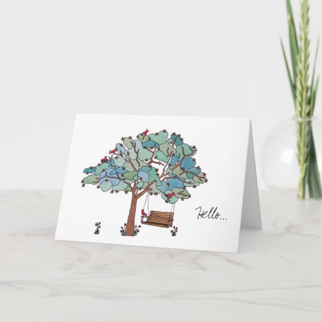 Cartão Country Swing, Olá... (Frente)