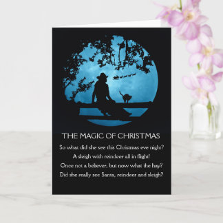 Cartão Country Western Christmas Magic Cowgirl