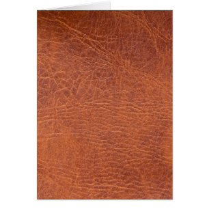 Cartão Couro castanho