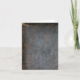 Cartão Couro vestido antiguidade do livro