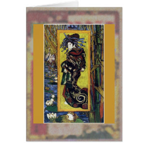 Cartão Courtesan (após Eisen) por Van Gogh