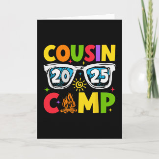 Cartão Cousin Camp 2025 Family Vacation Summer Camping 1