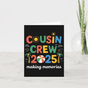 Cartão Cousin Crew 2025 Family Matching Boys Girls Primo