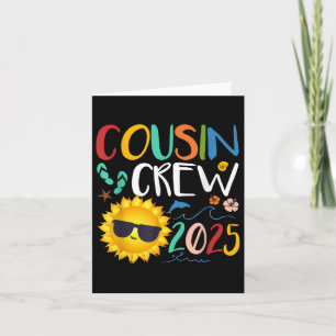 Cartão Cousin Crew 2025 Shirt Family Vacation Beach