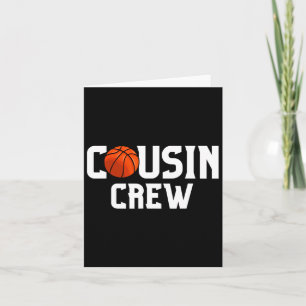Cartão Cousin Crew Bysketbyll Família Esquadrão Divertido