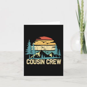 Cartão Cousin Crew Camping Friends Summer Férias