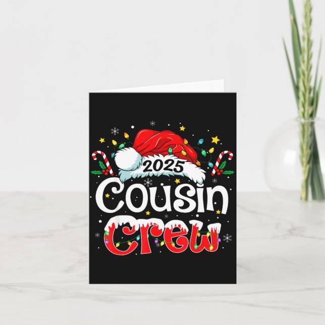 Cartão Cousin Crew Christmas Xmas Lights Family Matching  (Frente)