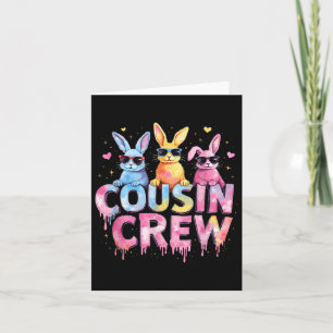 Cartão Cousin Crew Easter Família Bunny Que Corresponde T