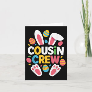 Cartão Cousin Crew Família Coelhinha Correspondente Menin