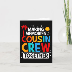 Cartão Cousin Crew Summer Vacing Beach Family Trips Mat