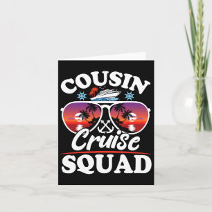 Cartão Cousin Cruise Squad 2025 Cruise Ship Party Group V