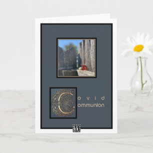 Cartão Covid Communion "I Miss You" greeting card