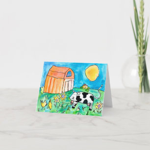 Cartão Cow • Nick Abrams, Age 15