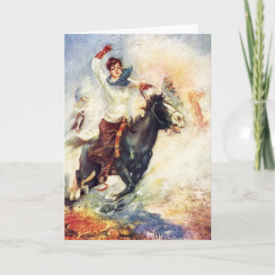 Cartão Cow Puncher Girl