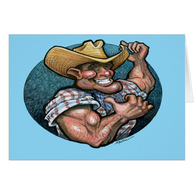 Cartão Cowboy (Frente Horizontal)