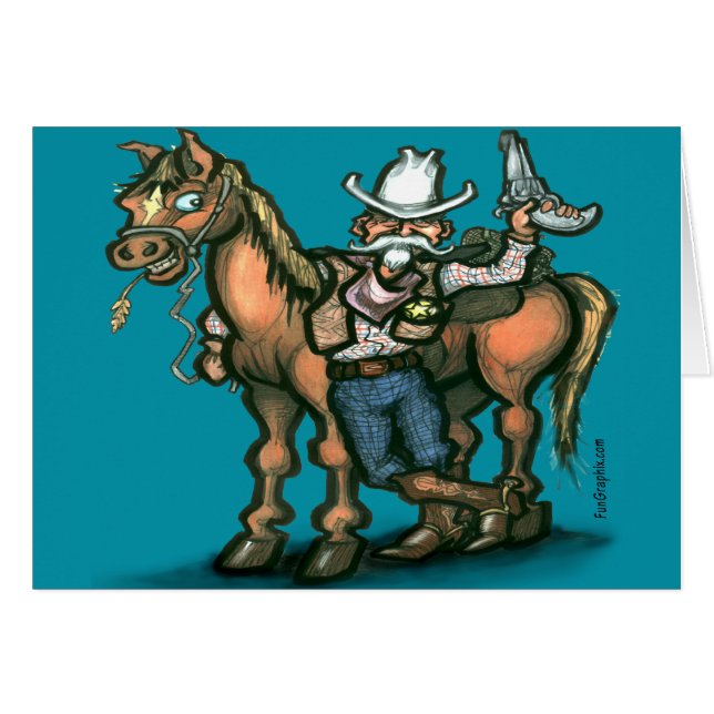 Cartão Cowboy (Frente Horizontal)