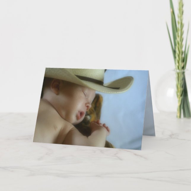 Cartão Cowboy Baby (Frente)