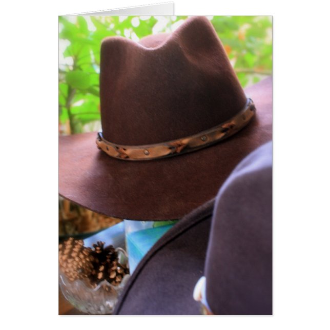 Cartão Cowboy Hats (Frente)