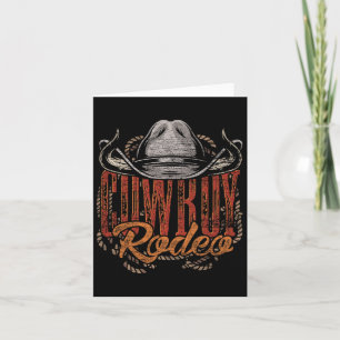 Cartão Cowboy Rodeo Western Texan Gift Country Bull Ridin
