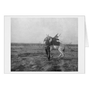 Cartão Cowboy "Saunders Vermelho" sela a Bronco