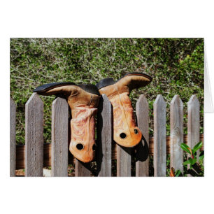 Cartão Cowboys Boots