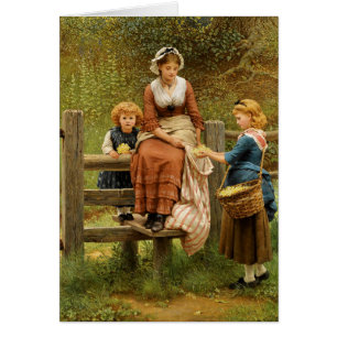 Cartão Cowslips por George Dunlop Leslie