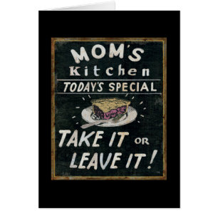 Cartão Cozinha da mãe