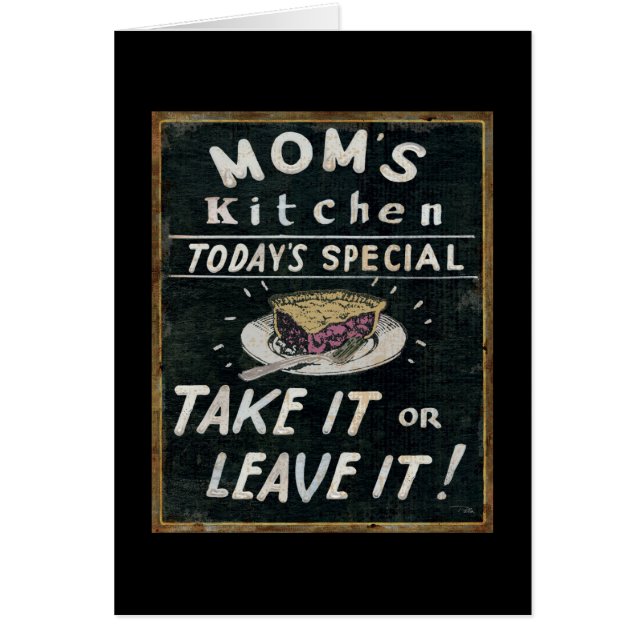 Cartão Cozinha da mãe (Frente)