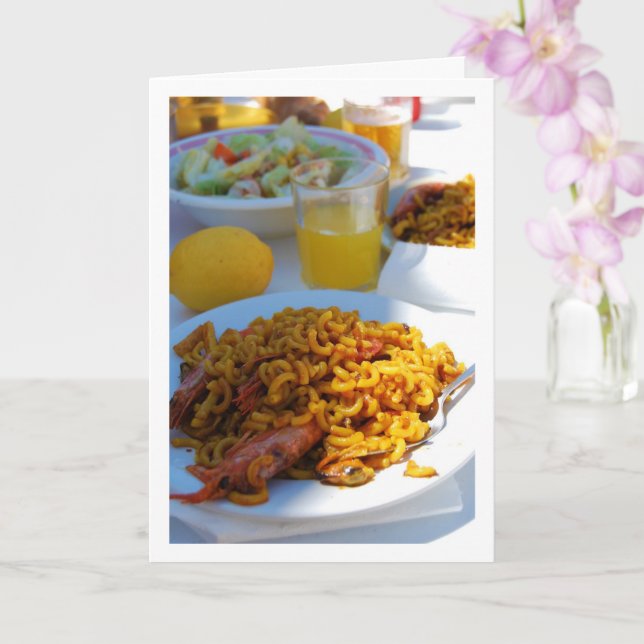 Cartão Cozinha de Mariscos Espanhola (Orquídea)